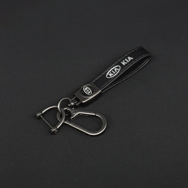 

Кожаный автомобильный брелок для ключей, подвесная цепочка, кольцо для KIA sportage ceed sorento cerato optima picanto rio soul k3 k5 stonic