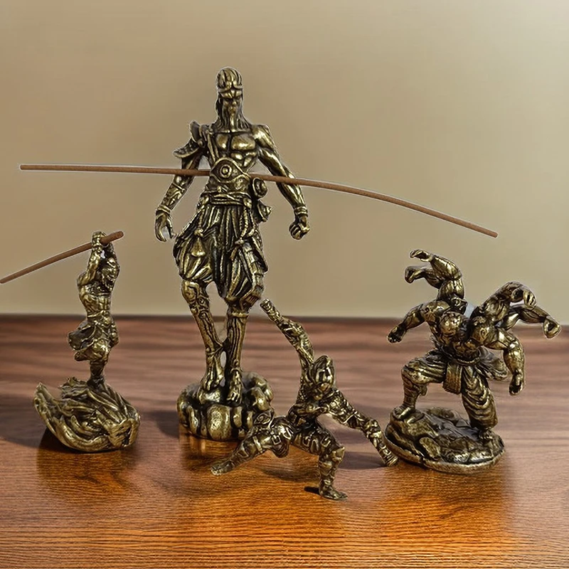 Черный Чайный Сервиз Wukong Monkey Миниатюрные Домашние Бронзовые Украшения С