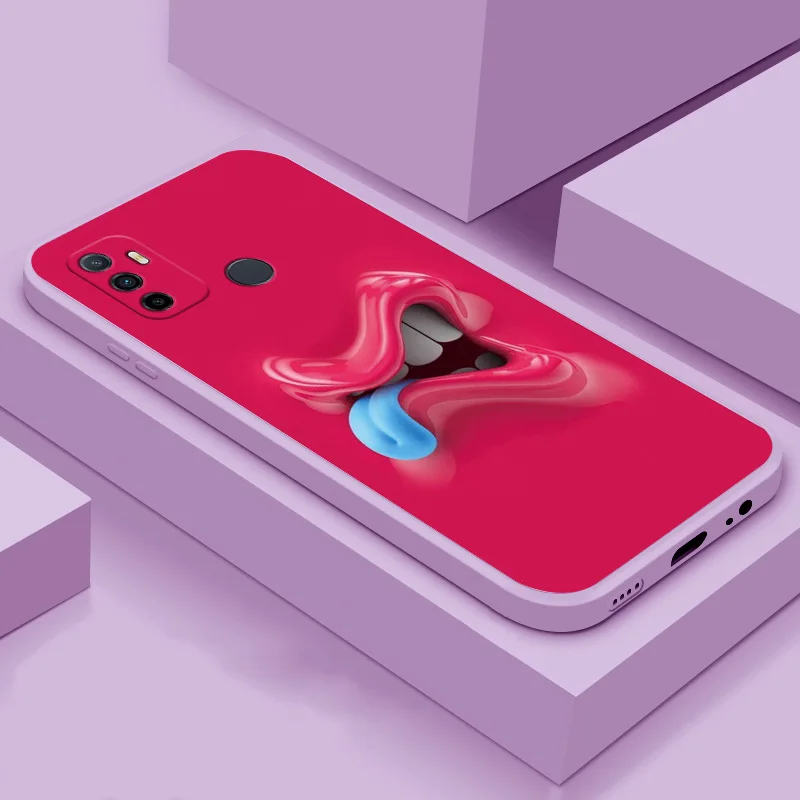 

Phone Case For OPPO A31 2020 A3s A53 2020 A54 A59 soft case TPU silicone phone case funny expression back cover phone case