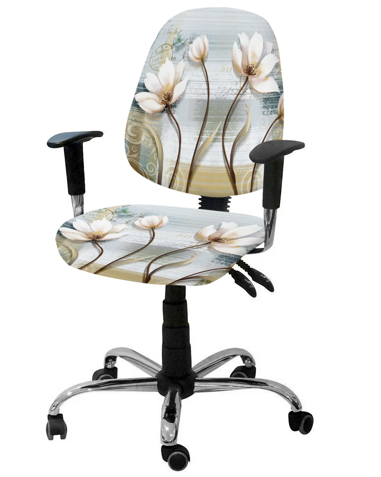 Computer Chair Cover Stretch Removable Office Chair Slipcove