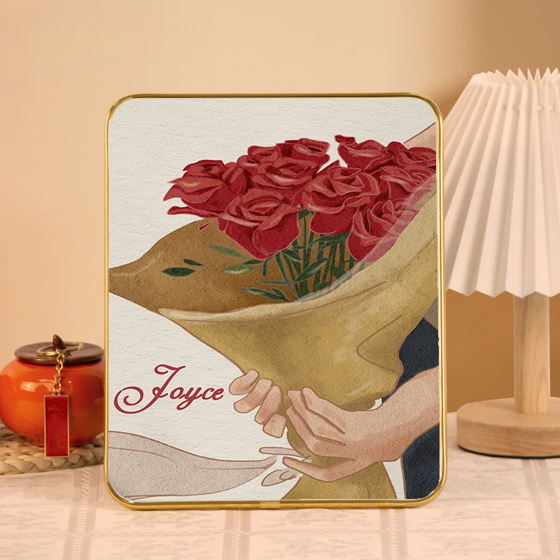 Персонализированный постер с букетом роз