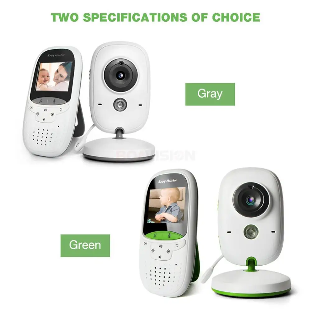 

VB602 IR Night Vision Temperature Monitor Baby Monitor Babysitter Lullabies Intercom VOX Mode Video Baby Camera Walkie Talkie