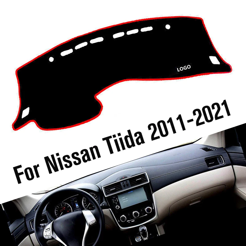 

Car Dashboard Cover For Nissan Tiida 2011-2021 Dash Mat Pad Sun Shade Dash Board Cover Carpets Accessories