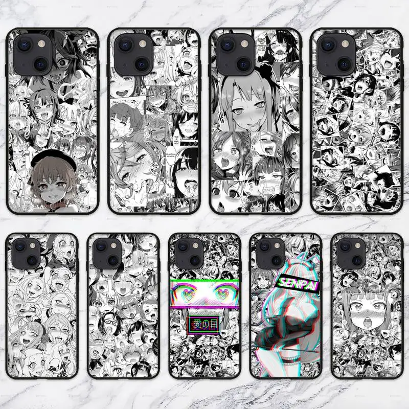 Чехол для телефона Ahegao манга iPhone 11 12 Mini 13 Pro XS Max X 8 7 6s Plus 5 SE XR |