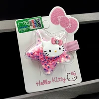 hello kitty series head accessories childrens hair accessories hello kitty five pointed star filled barrettes