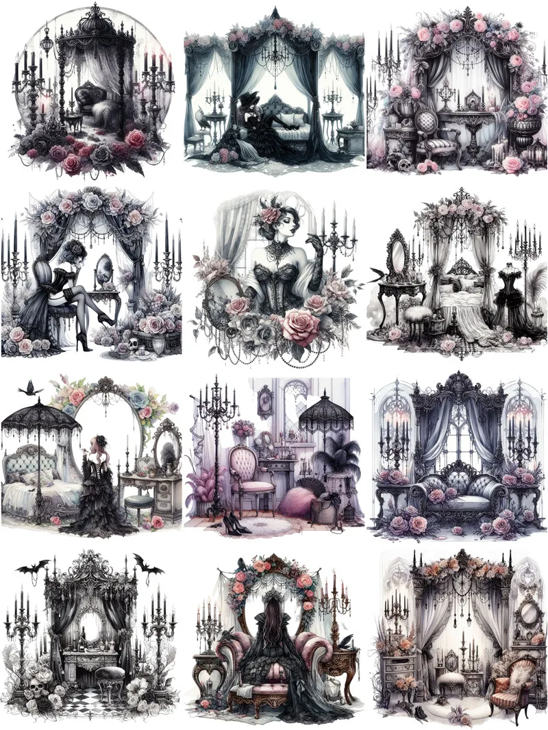Готические наклейки для комнаты в ассортименте