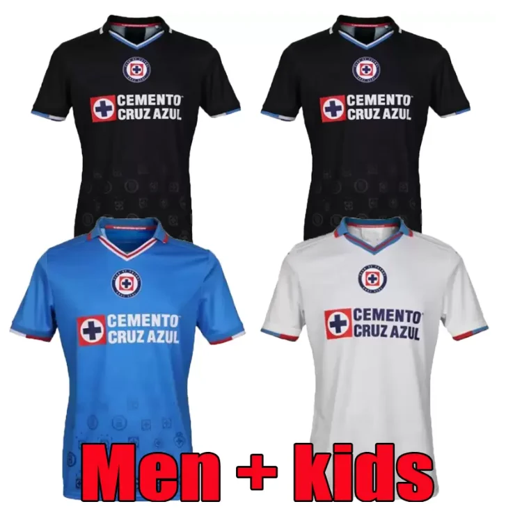 

22 23 Cruz Azul away home 9 Stars 2022 2023 ALVARADO iler PINEDA ESCOBAR ROMO white blue shirt Liga MX Men Kids kit