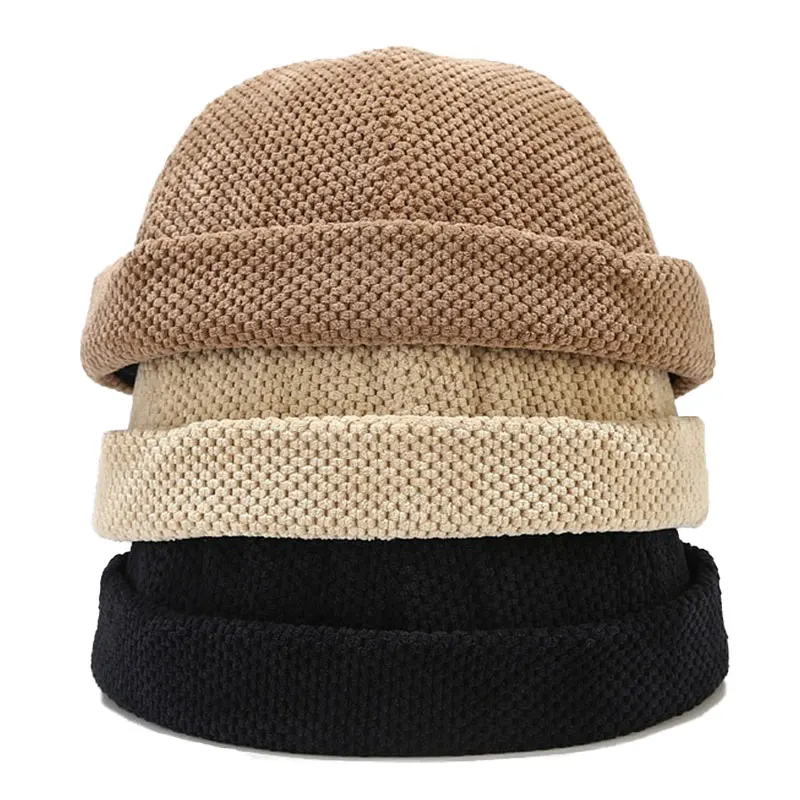 Brimless Men Hat Docker Beanie Sailor Hats Vintage Cotton Breathable Spring Autumn Retro Adjustable Women Hip Hop Cap |