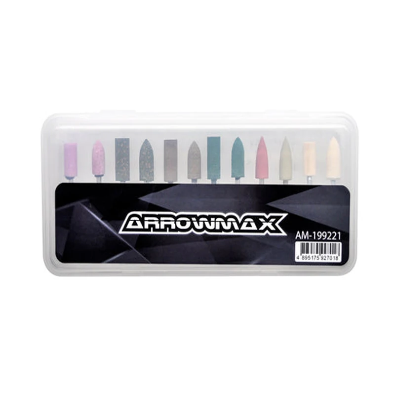 

Polishing Bits 12Pcs for ARROWMAX SGS Series (2.35mm) Shank Rotary Tools Accessories for Craft Polish Sanding DIY