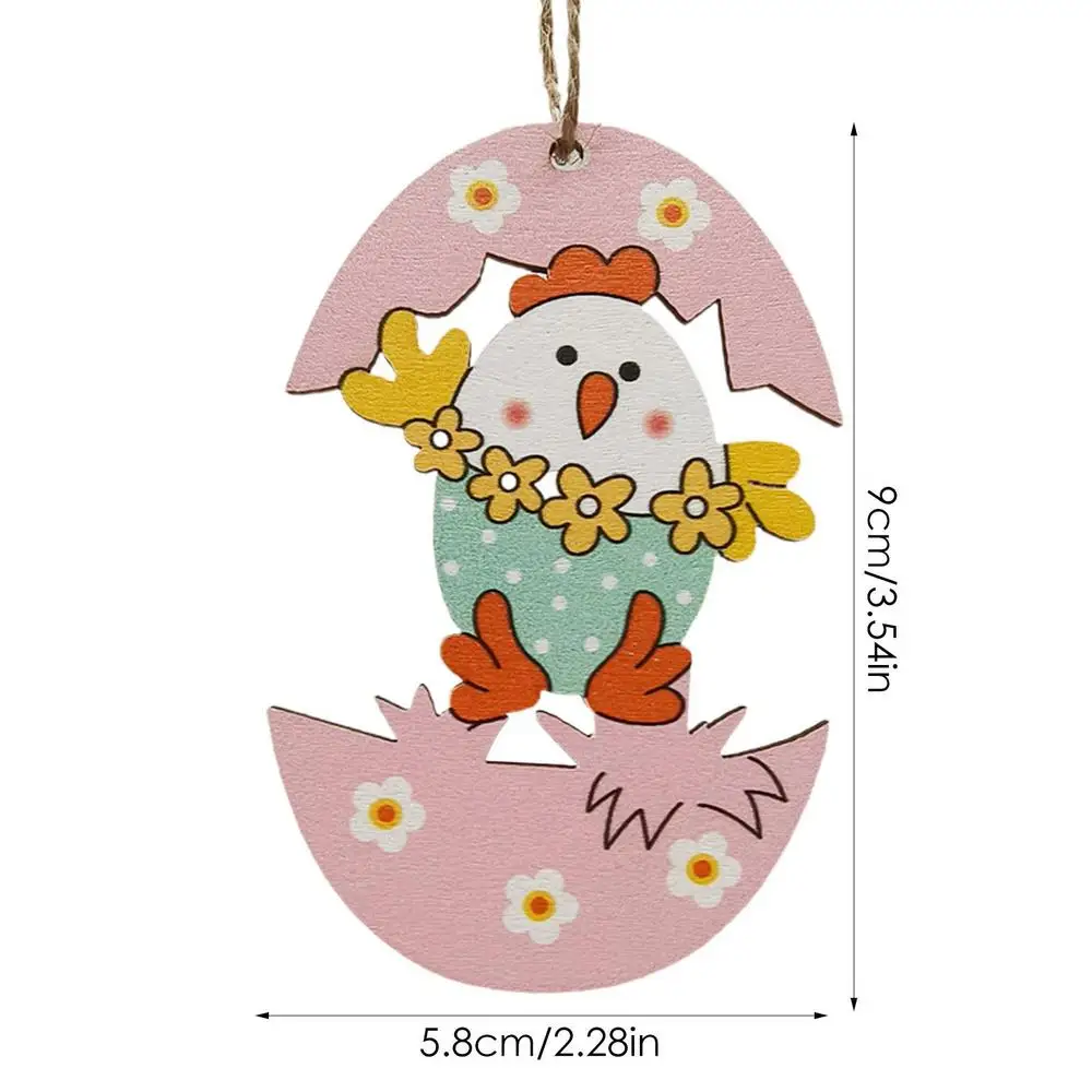 

1 шт. Пасхальный кролик, кролик, птица, деревянная подвеска, пасхальное украшение, подвесное ремесло для самостоятельного домашнего декора, детский подарок, пасхальные украшения