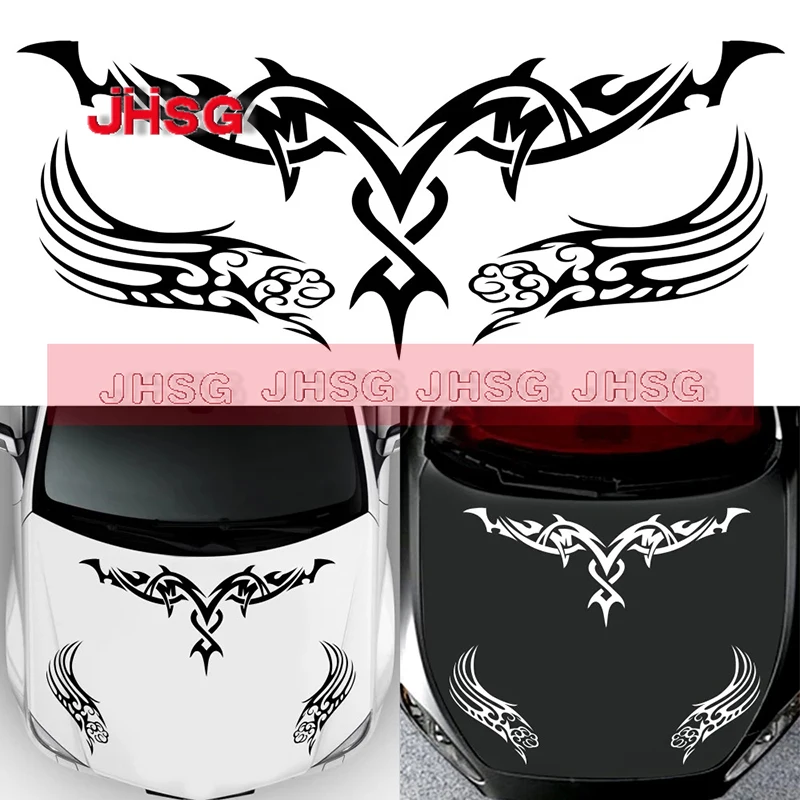 

JHSG модный пожарный Тотем декоративные креативные автомобильные наклейки Спортивная Автомобильная бленда фотодетали для автомобиля индив...