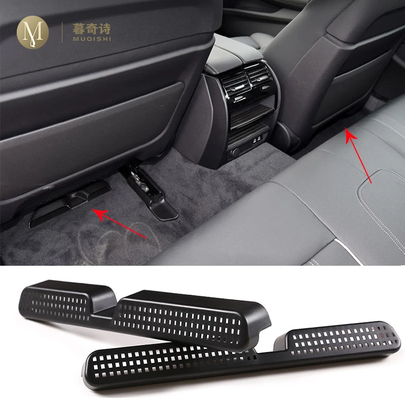 For BMW G30 G31 Series 5 2018-2022 Car Air Condition Vent Cover Rear Seat anti dust Outlet Cover Conditioning Cover Refit ABS