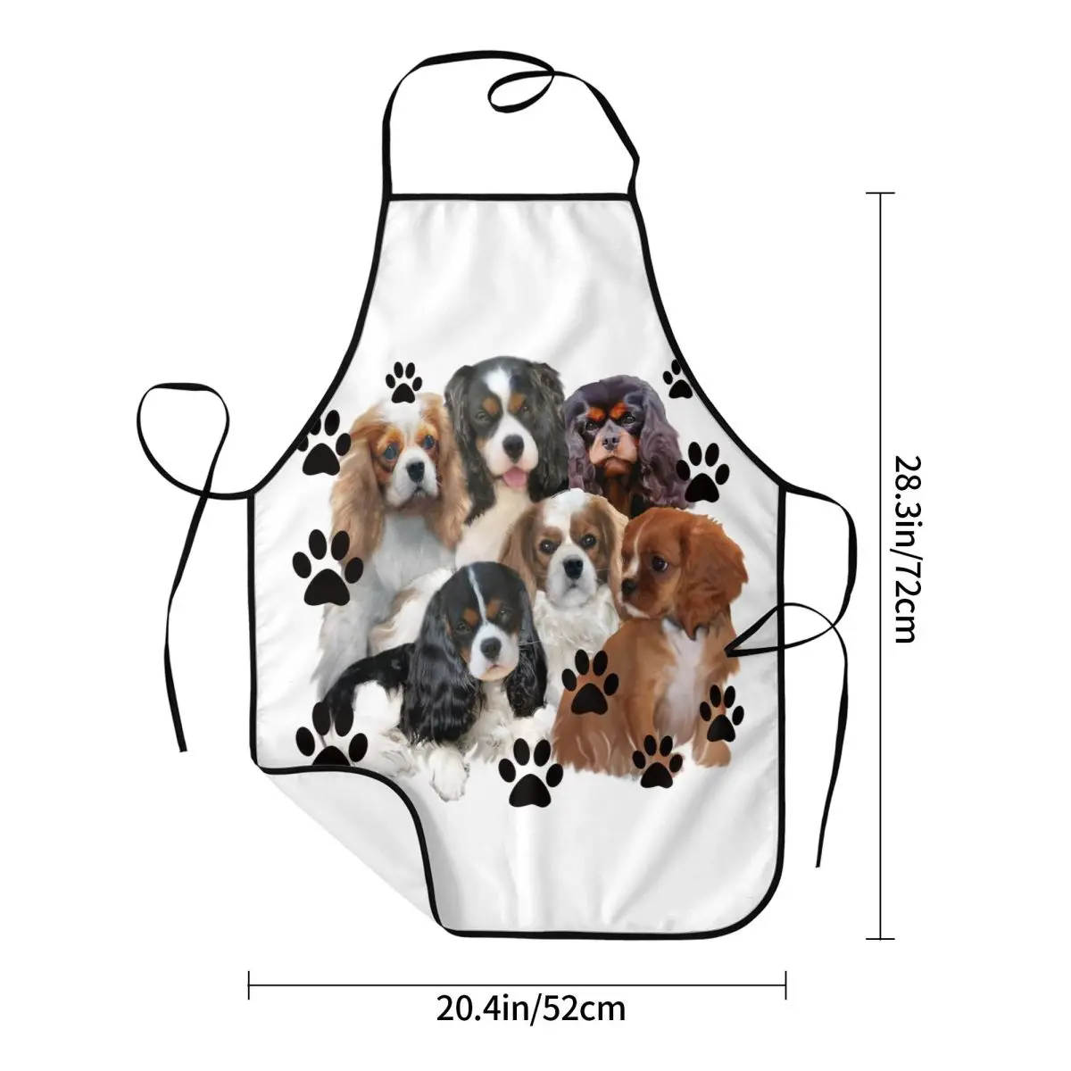 Слюнявчик унисекс индивидуальный фартук для всей семьи кавалер Чарльз спаниель