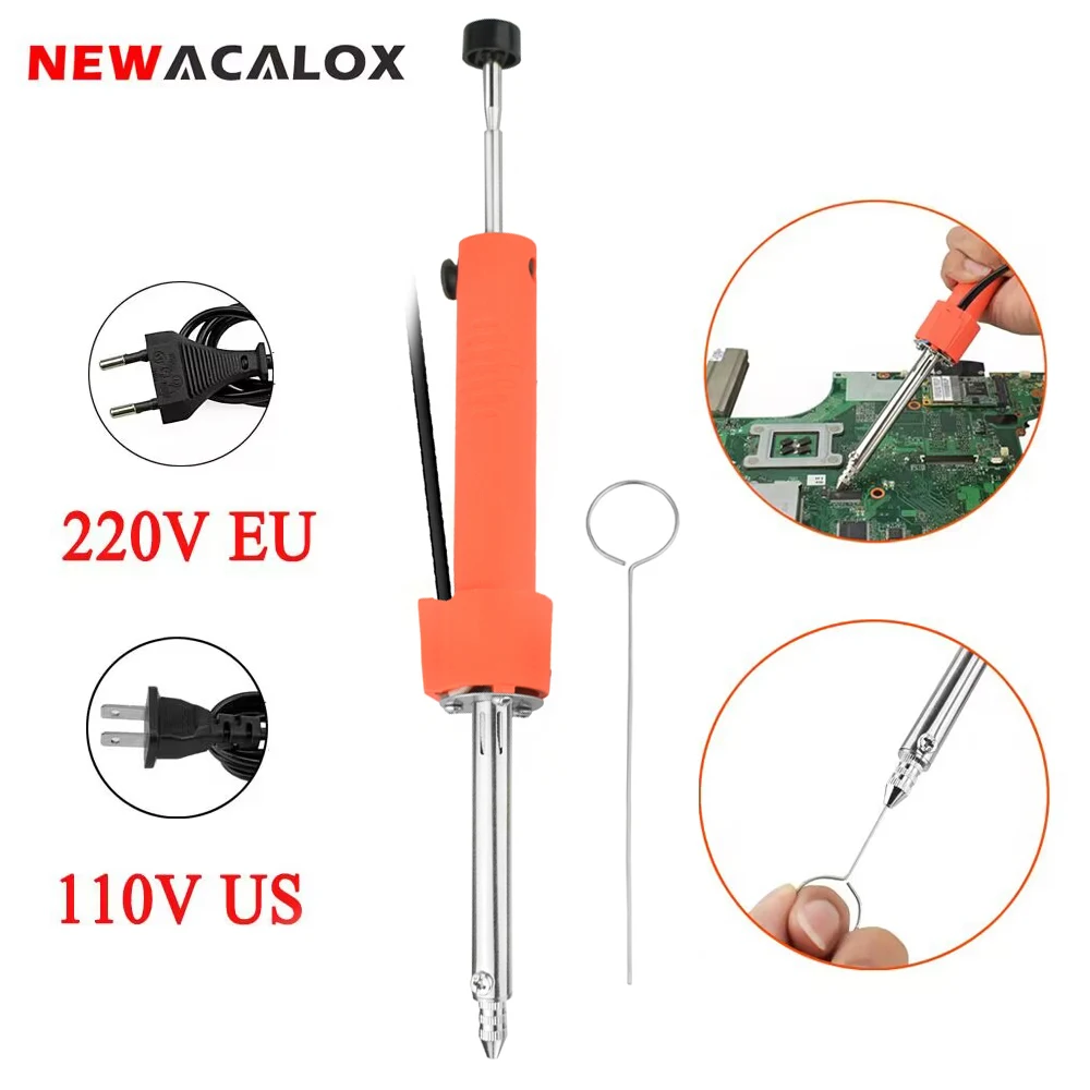 

NEWACALOX EU/US 110-220V 36W Electric Soldering Sucker Vacuum Desoldering Pump Tin Remover Tool for PCB IC Welding Repair