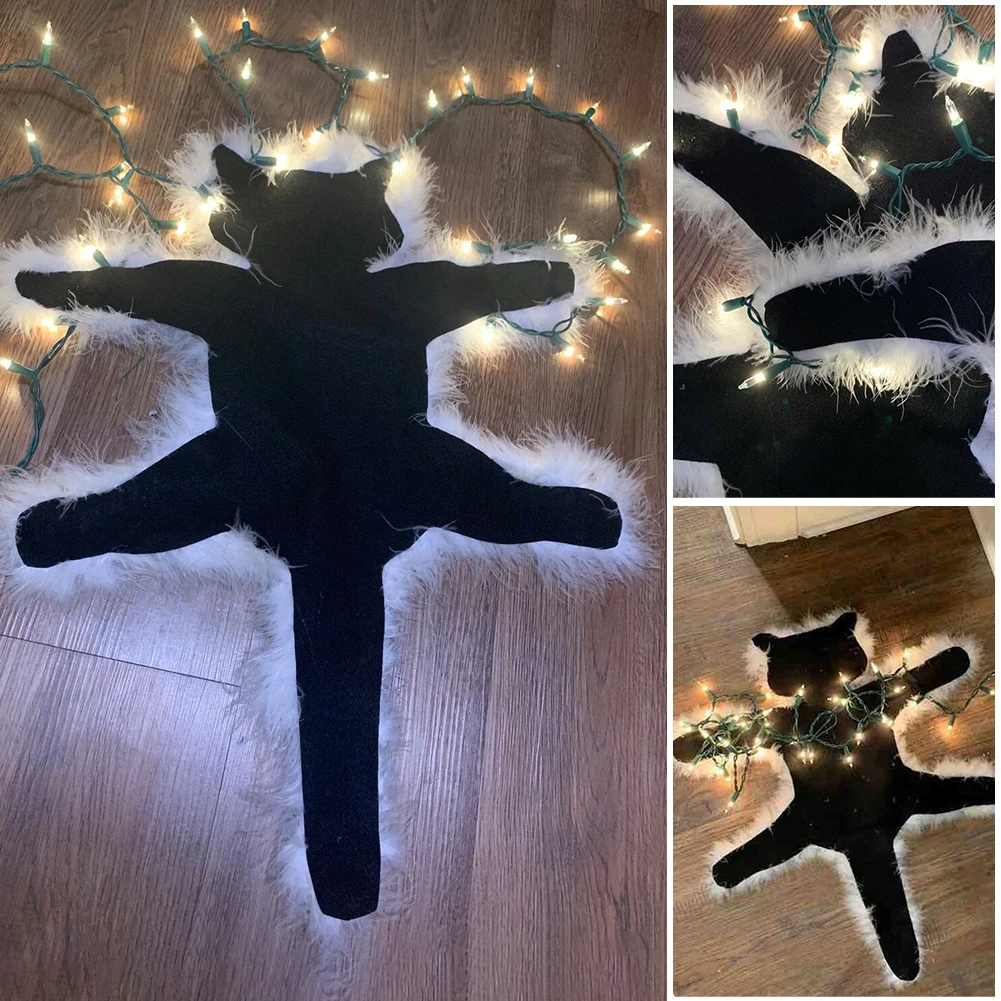 

2023 Light Up Carpet Fried Cat Rug National Lampoon's Christmas Vacation Inspired Aunt Bethany's Cat Decorative Fur Trimmed Car
