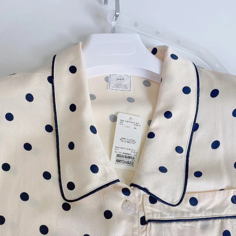 Summer Thin Cool Feeling Pajamas for Women Cotton Short-sleeved Shorts Sweet Style Sleepwear Suit Soft and Simple Loungewear