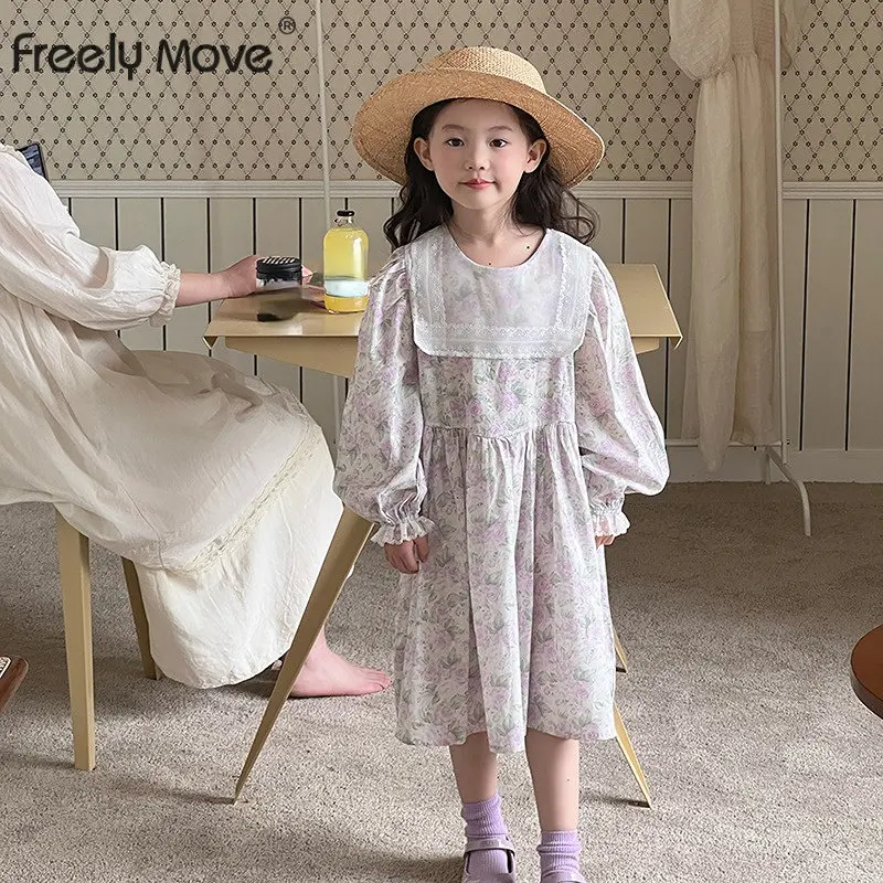 

Girl Newborn Baby Dress Spring Summer Toddler Kids Floral Ruched Ruffles Dresses Children's Costumes Outfits Vestido