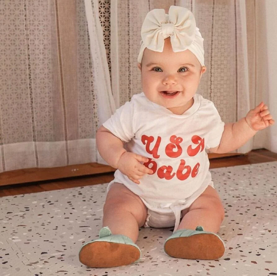 

Costume Props Pleated Bow Baby Pullover Cap Solid Color Polyester Cotton Cap Baby Cap Spring, Summer