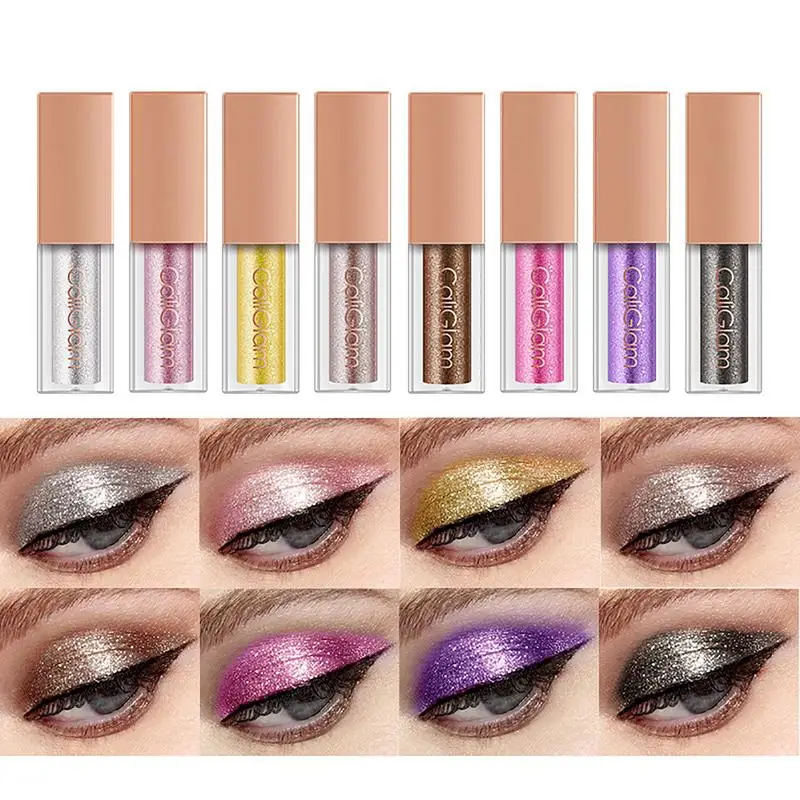 

8 шт., набор жидких блестящих теней для век