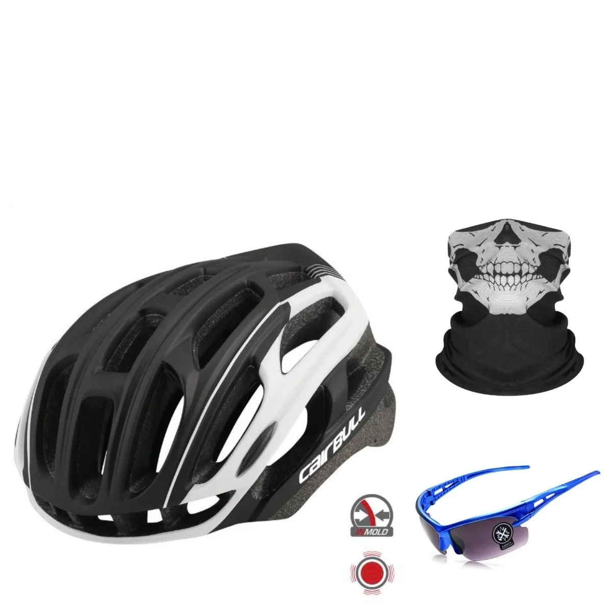 

4D Bike Helmet for Cycling Cairbull 4D PLUS Road Light Weight Bicycle Helemt Safety Riding Helmet with Night Riding Taillight