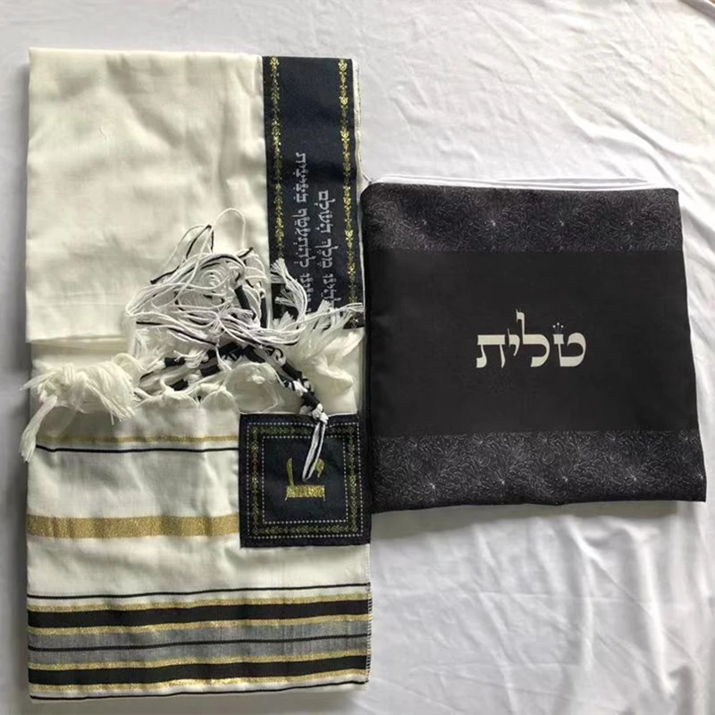 Tallit молитвенная шаль 85x185 см с сумкой Женский талисман Tzitzit кисточкой из Израиля |