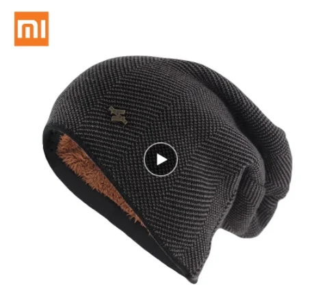 Xiaomi mijia inverno quente Chapeu для женщин мужской malha повседневные gorros skullies более veludo enbagar chapeus ciclismo ao