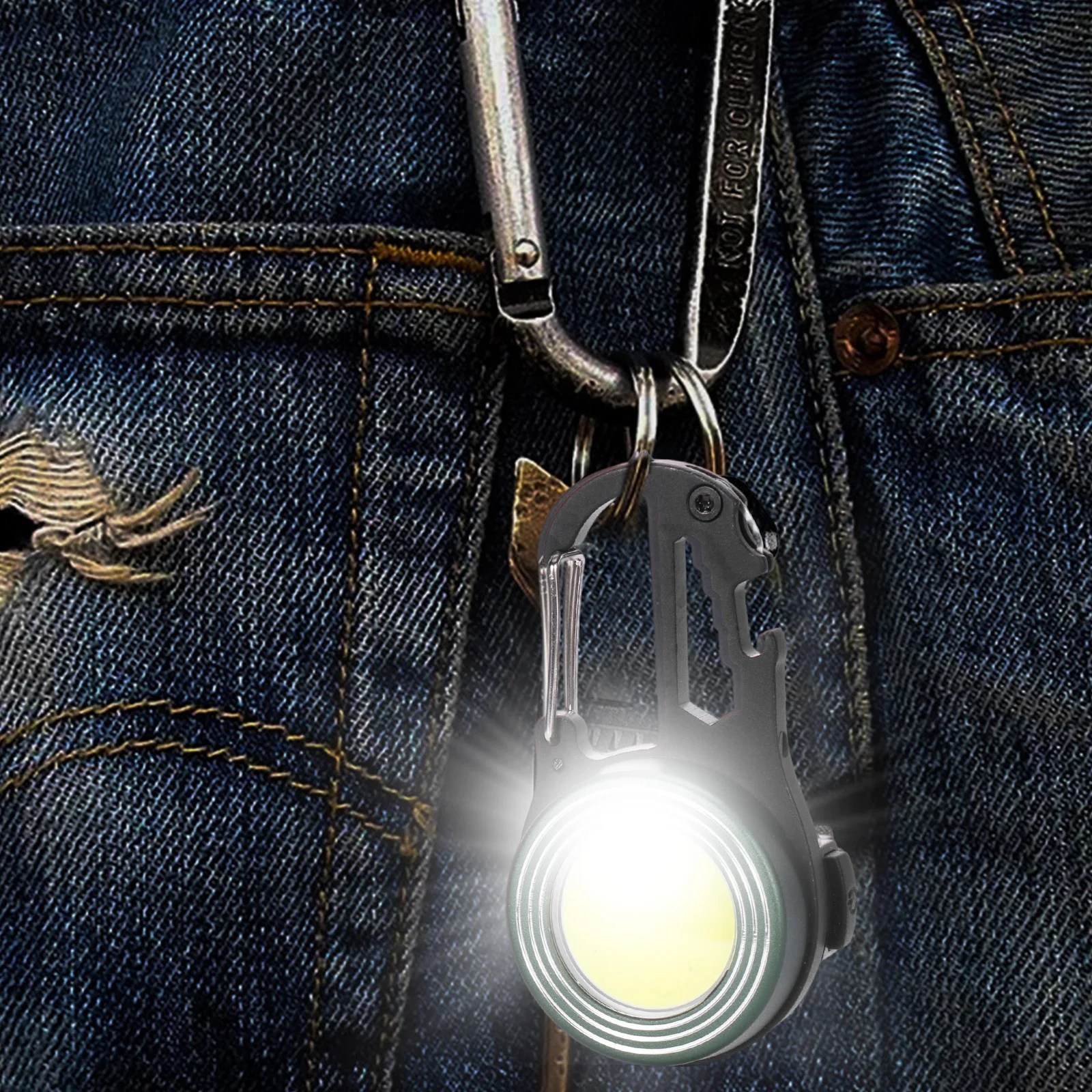 

Многофункциональный карманный светодиодный фонарик с COB матрицей, 500 мАч