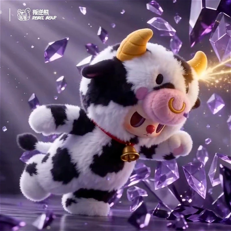 Фото Chaosweet Rebel Bear Zodiac Series Vol.1: Сюрприз-бокс, плюшевая кукла-подвеска, модная игрушка, украшение для дома, изысканный подарок №5