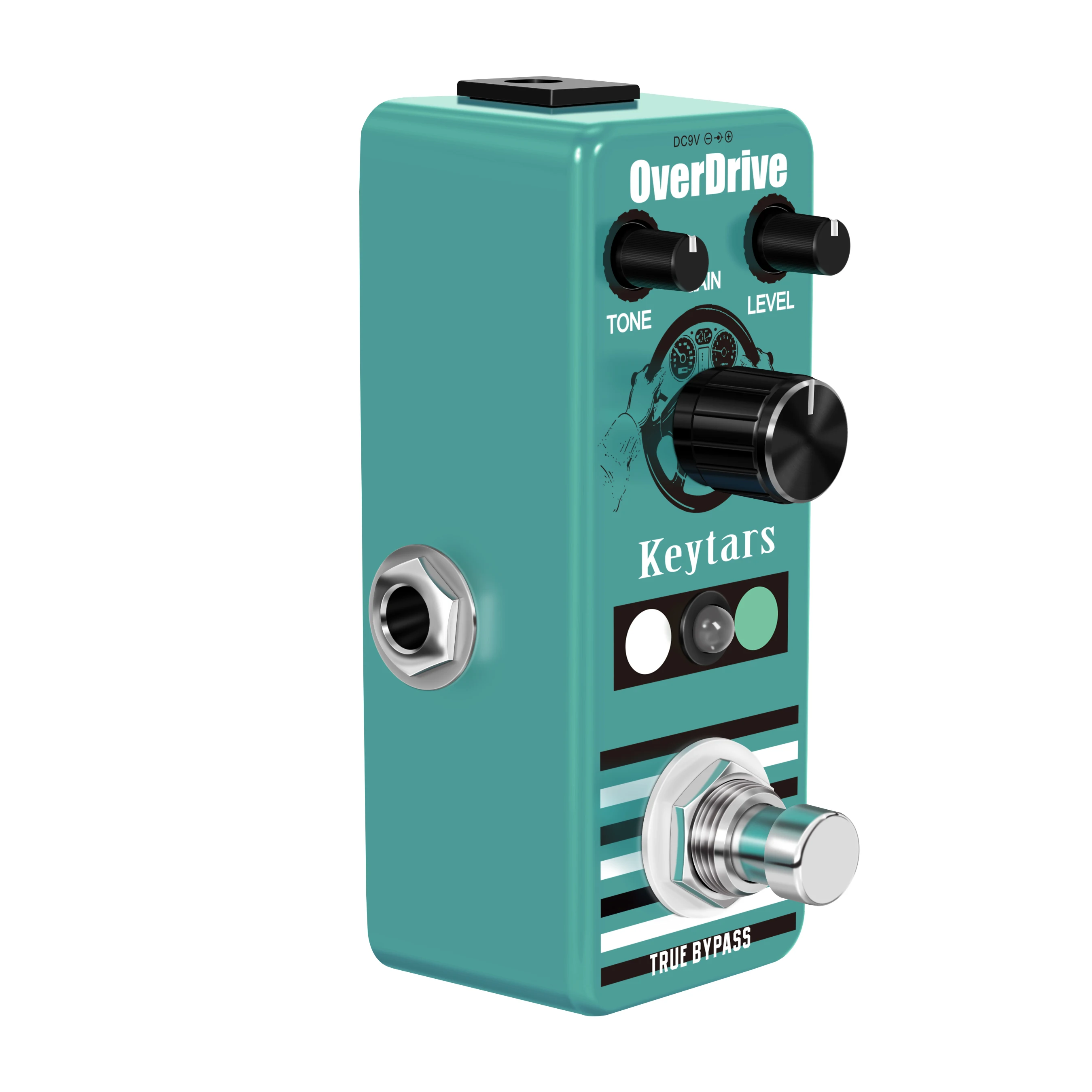 Keytars LEF-302A Guitar Overdrive Effect Pedal Analog Classic Blues Style With Bright And Wild Sound Ture Bypass Full Metal Case