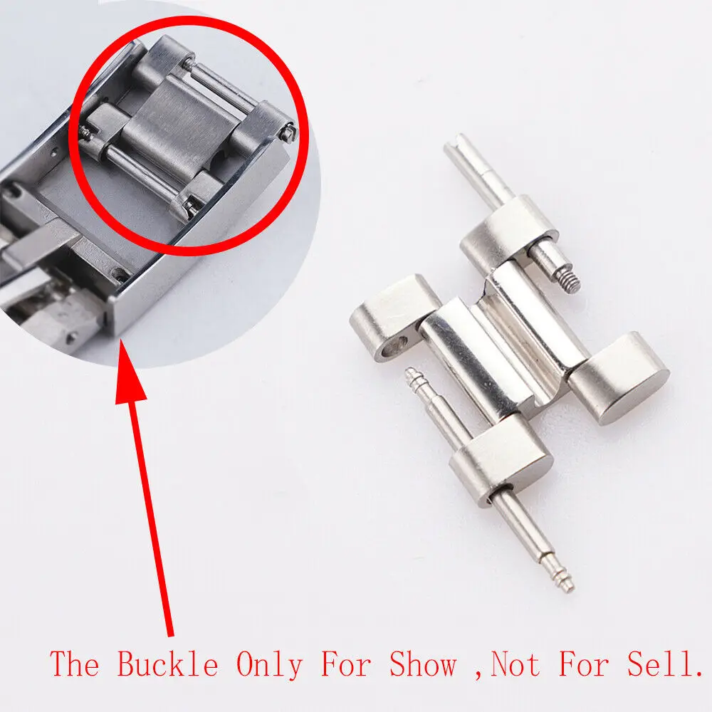 Rolamy 316L Steel Silver 16mm Connector Spare Links End Parts easy link For Watch Band