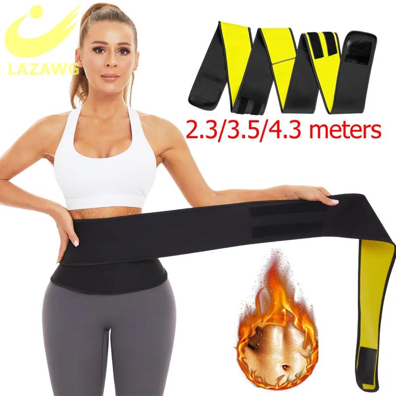 

Пояс для тренировки талии LAZAWG, пояс для похудения, неопреновый корректор пота, Женский корректирующий пояс для талии и живота