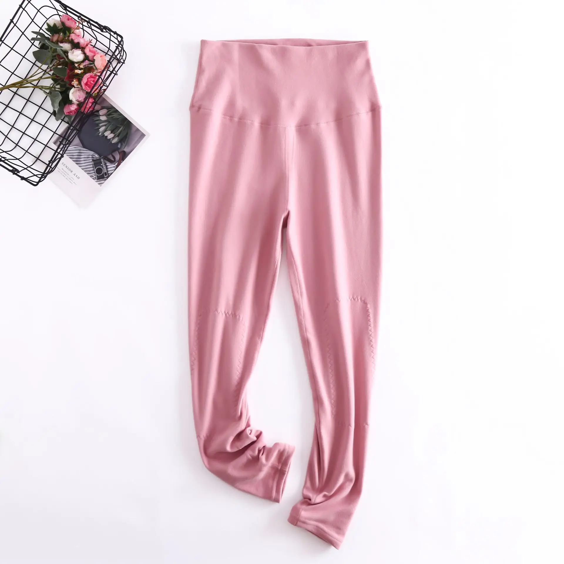 High Waist Uterus Protection Long Johns Thermal Warm Pants De Velvet Winter Add Heating Patch XXL Knee Pads Slim Women Leggings