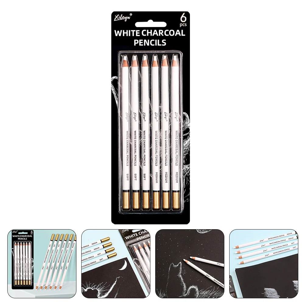 

6Pcs Sketch Charcoal Pencils Sketch Painting Sketching Pencils