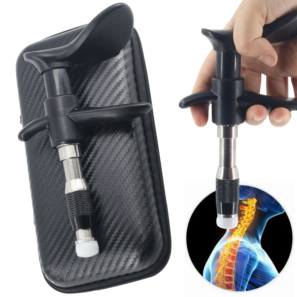 

Manual Chiropractic Adjusting Tools Massage Gun Spinal Correction Gun Body Relax Massager 10Levels Adjustable Intensity Therapy