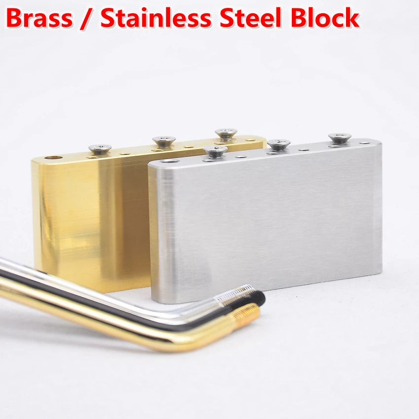 1 комплект 6 струн блок из латуни/нержавеющей стали магнитный мостовой для