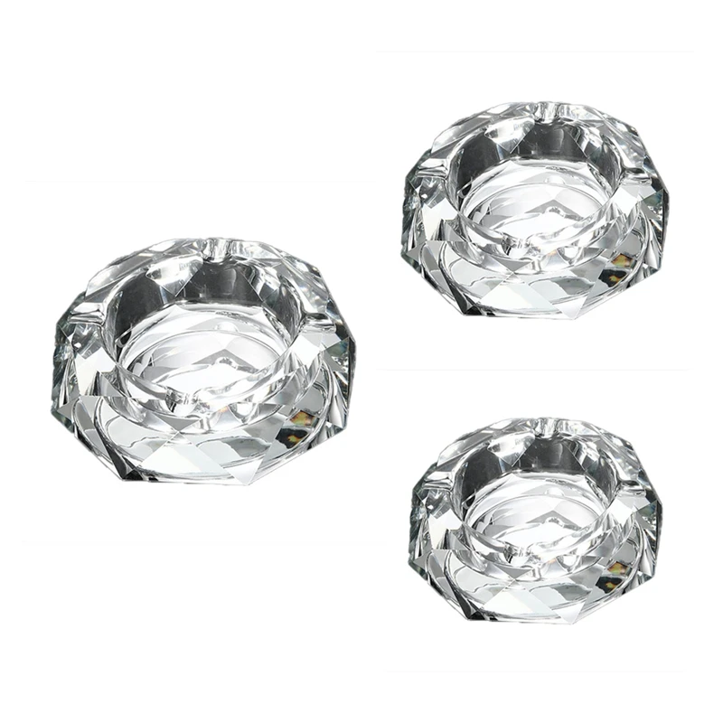 

Crystal Ashtray Glass Crafts Creative Personality Trend Home Office Hotel Club KTV Crystal Ashtray Ornaments