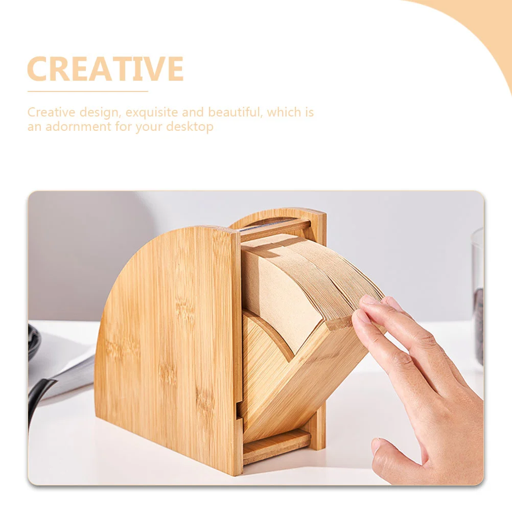 

Coffee Paper Storage Box Office Filter Stand Filtering Desktop Accessories Filters Holder Household Wood Bar Cone