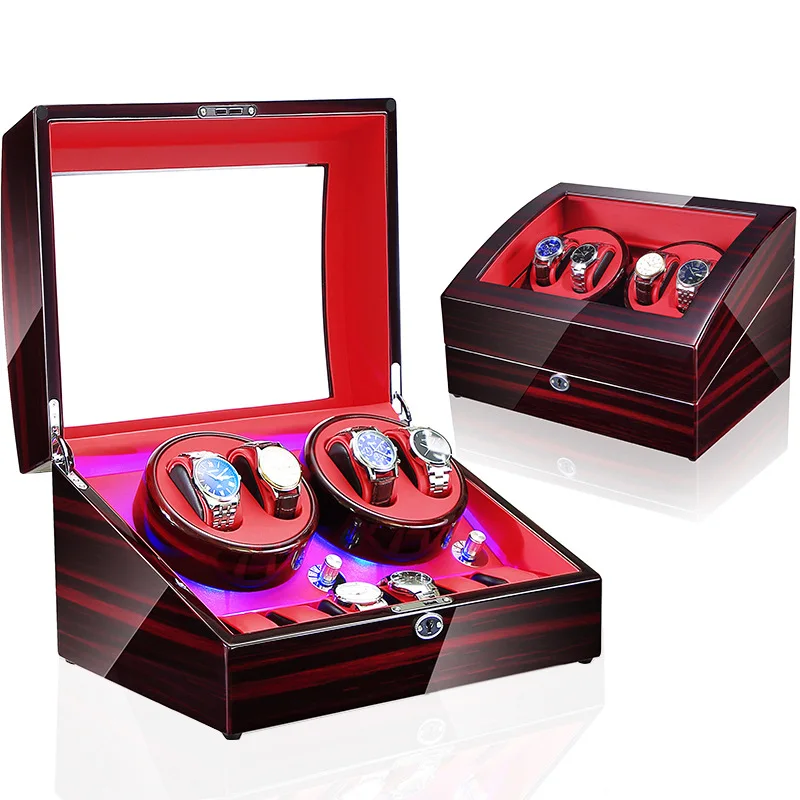 Вращающаяся витрина для часов Mabuchi 4 + 6 автоматических деревянные коробки