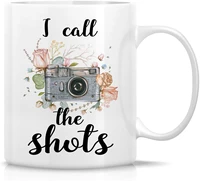 i call the shots camera photographer 11 oz ceramic coffee mugs