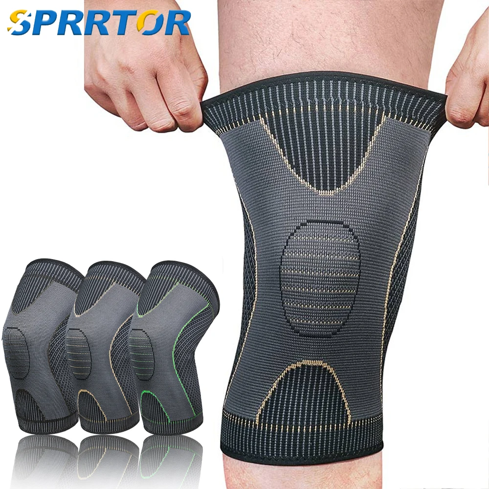

1 PCS Copper Compression Knee Brace Sleeve for Unisex Arthritis Pain Relief & Support,Kneepad Brace Support Volleyball Running