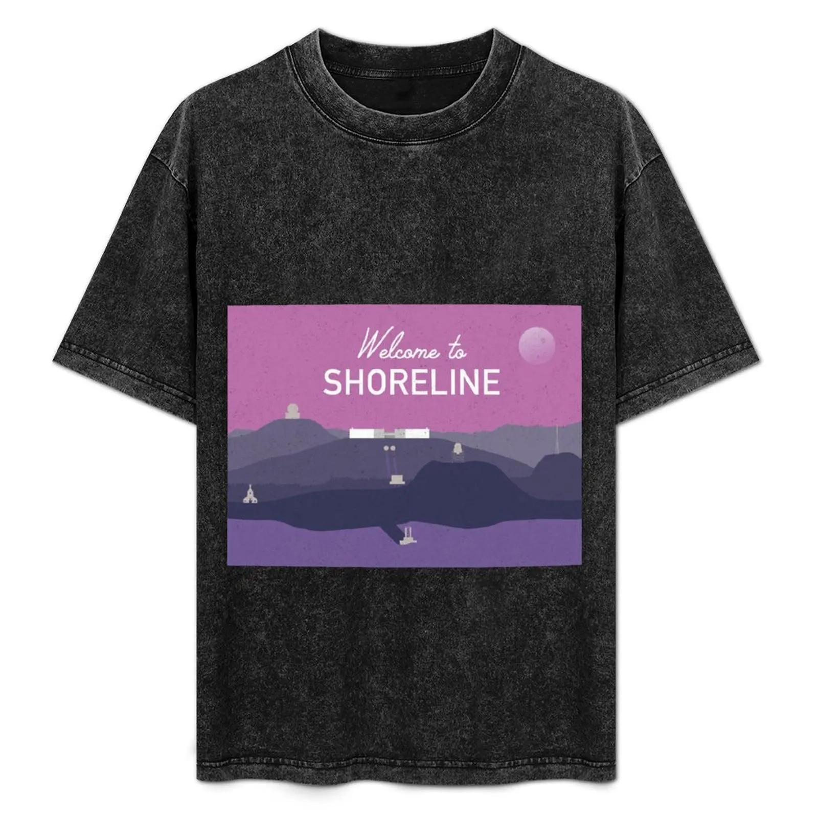 Добро пожаловать в Shoreline - футболка Escape from Tarkov уличная одежда черные забавные