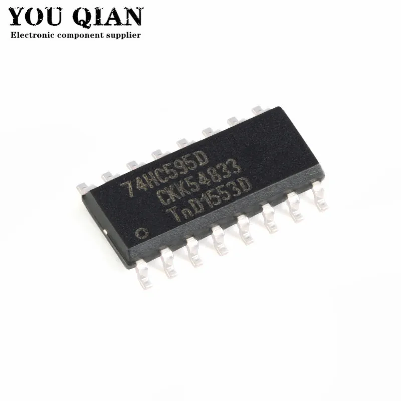 Новый и оригинальный чипсет IC 74HC595 SOP16 74HC595D SOP SN74HC595D SOP-16 SMD, 10 шт.