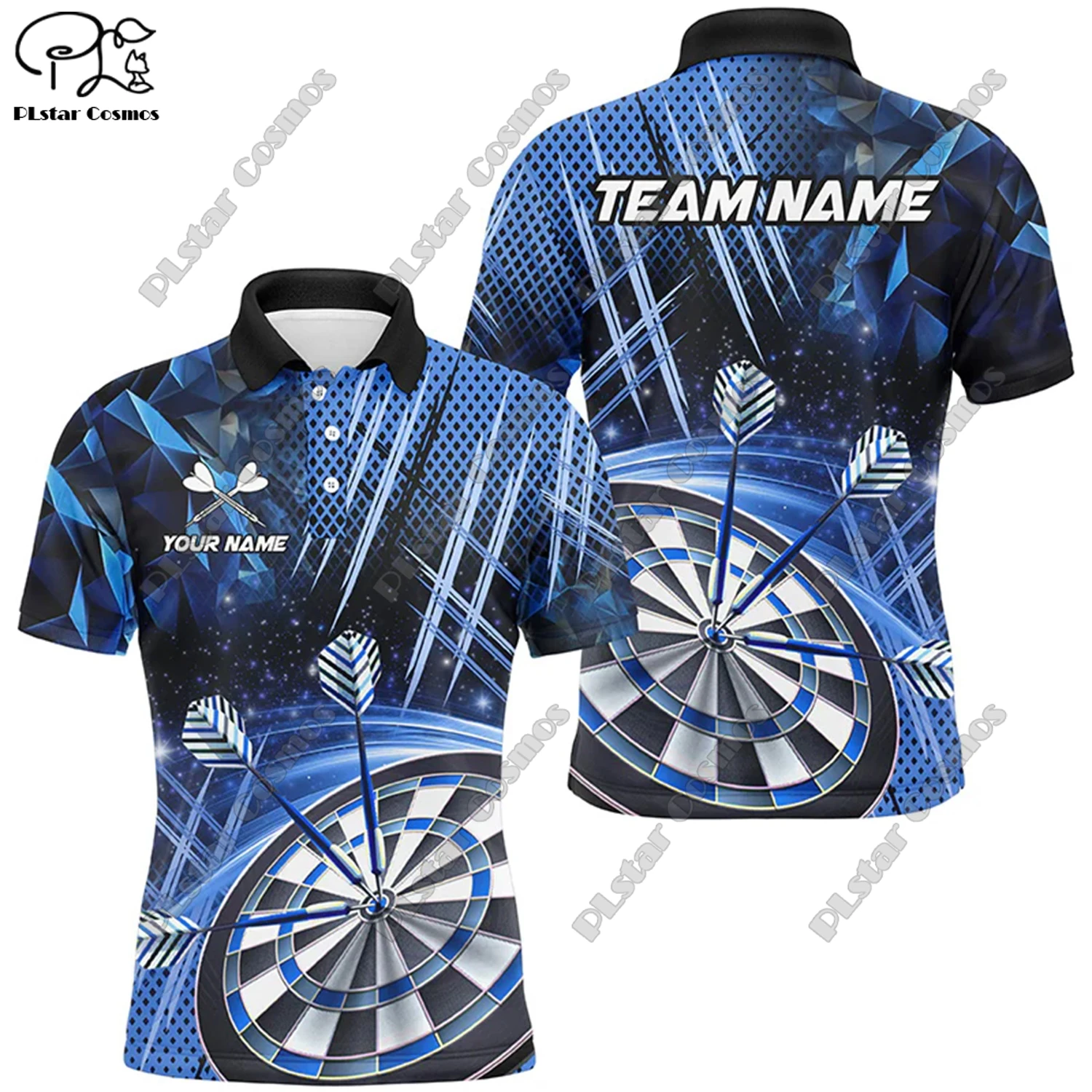 Футболка-поло с 3D-принтом пламени универсальная для отдыха спорта