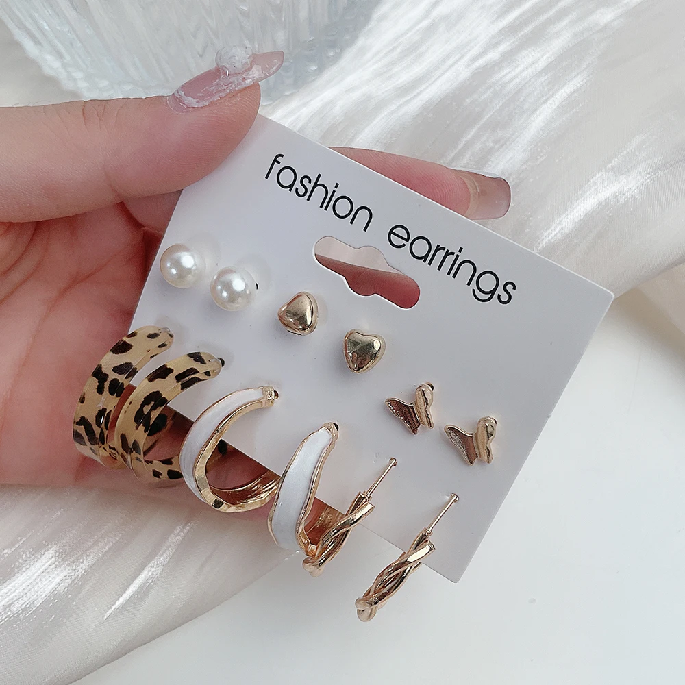 Модные изысканные золотистые металлические жемчужные серьги-бабочки для женщин геометрические витые Винтажные серьги-кольца ювелирные изделия в подарок