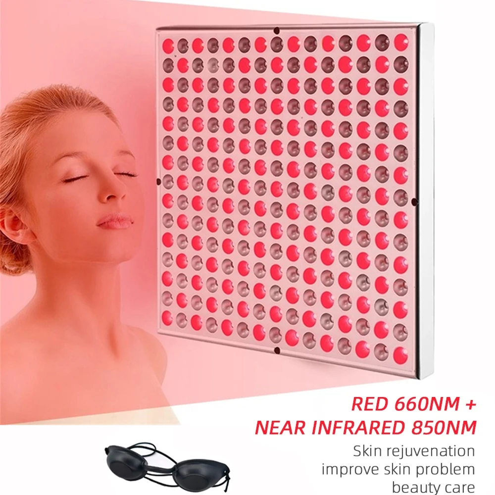 

45W LED Panel 660nm Red Light Therapy 850nm Near Infrared Lamp Therapy Face Anti Aging Skin Beauty Pain Relief Red Grow Lamps