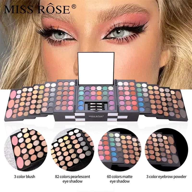 

148 Colors Eyeshadow Palette All for 1 Real and Free Shipping Makeup Set High Quality Professional Female Makeup Kits Cosmetics