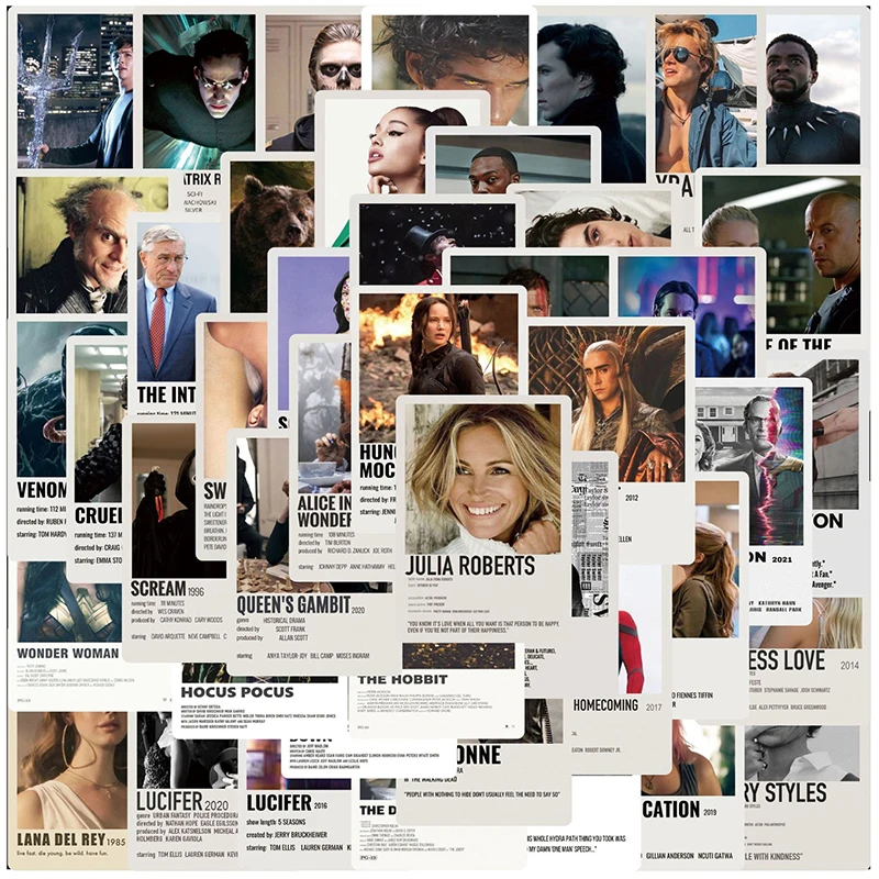 

10/30/50 шт., Стикеры для скейтборда, гитары