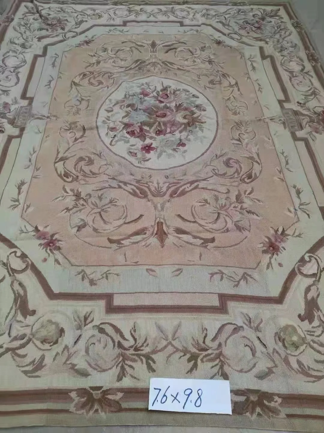 

Free Shipping Needlepoint Woolen Rug 7.6'x9.8' (231x298cm) 100% Handmade Rug