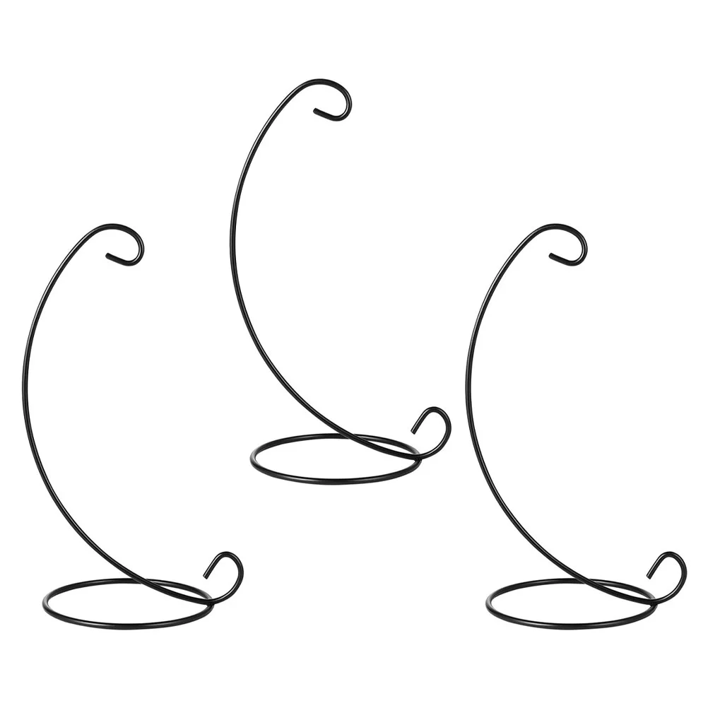 

3pcs Ornament Display Stands Air Plant Display Stand Iron Hanging Stand