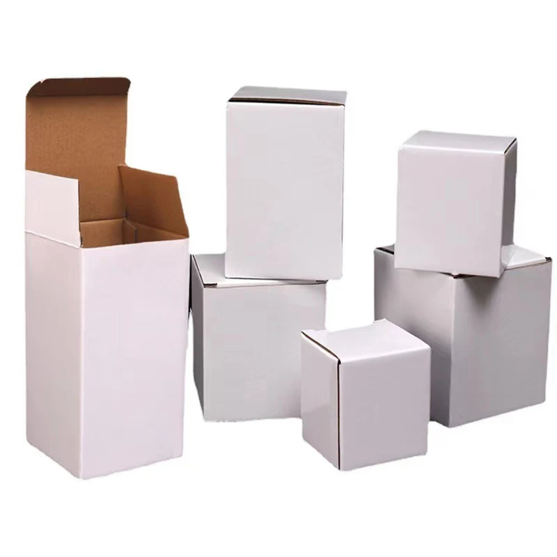 Fold Packaging Gift Box Thicken 3 Layer Corrugated Box White Cardboard Express Packaging Fold